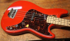 ③ 4 ply Vintage Celluloid Brown Tort bronco bass pickguard