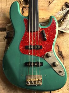 ② 4 ply Vintage Celluloid Red Tort jazz bass