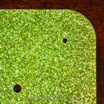 Lime Green Glitter Scratchplate Material