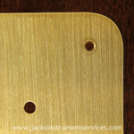 Raw Brushed Brass scratchplate material