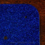 Navy Blue Glitter Pickguard Material
