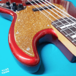 Gold Glitter Scratchplate Jazz Bass