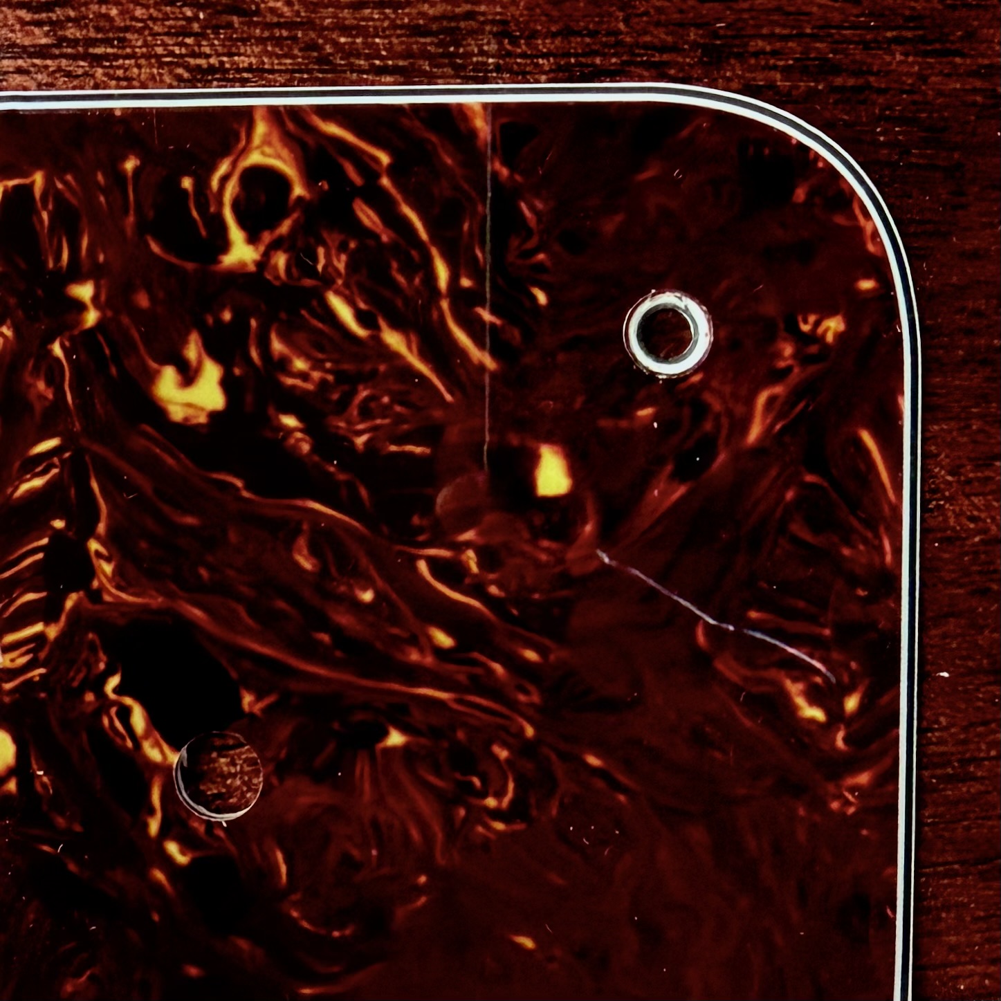 4 ply celluloid brown tortoiseshell scratchplate material